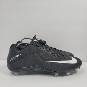 Nike Alpha Pro 2 TD Men's Black Football Cleats 719934-010 US Size 15 Like New